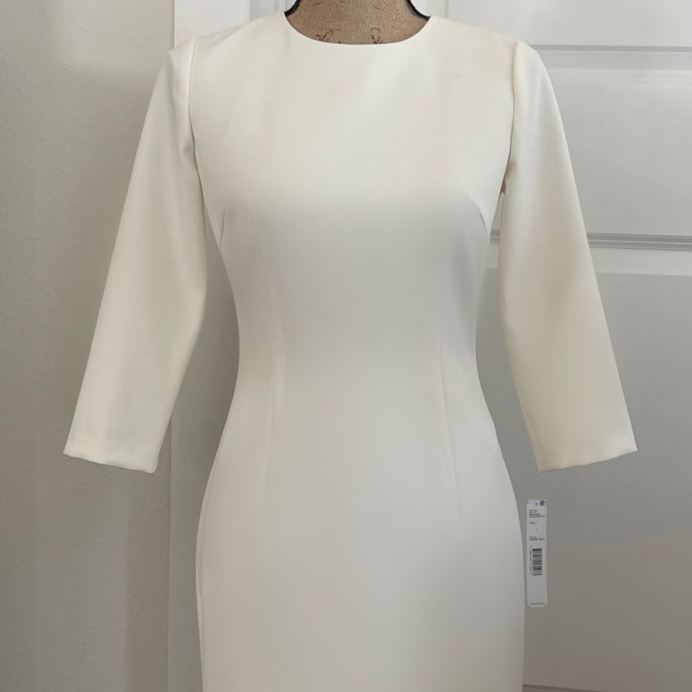 NWT! ANTONIO MELANI VANILLA SHEATH DRESS (2)